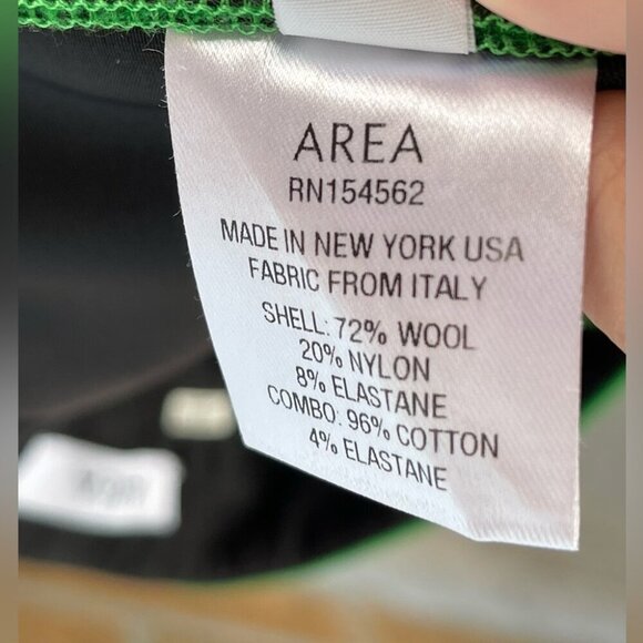 AREA NYC CROPPED CREASE-FRONT TROUSERS size 6 - Picture 11 of 12